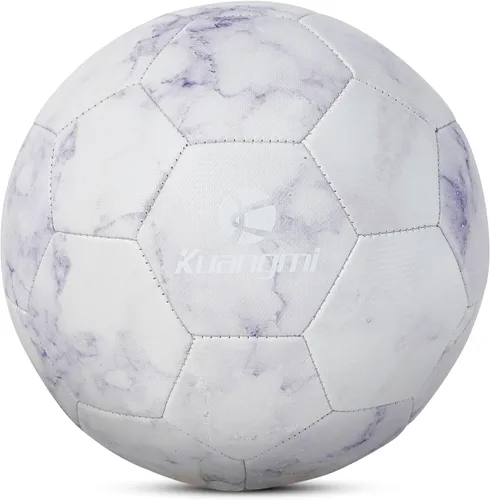 Miniatura 10 de Kuangmi Balón de fútbol, pelota de partido de tamaño oficial 5, jugadores de fútbol para jóvenes, adolescentes y adultos, entrenamiento deportivo al