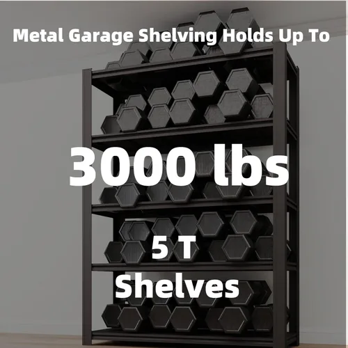 Miniatura 3 de Estantería metálica de 5 niveles, estantes de almacenamiento ajustables, 72 pulgadas de alto x 35.43 pulgadas de ancho x 15.8 pulgadas