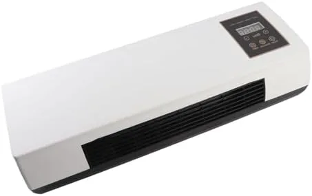 ZJchao Máquina de calefacción de pared de doble uso, ventilador pequeño altamente eficiente sopla la naturaleza y el ventilador de aire caliente