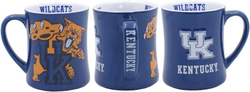 Miniatura 18 de RFSJ Nebraska Cornhuskers - Taza de cerámica en relieve (3D) de 16 onzas, color rojo