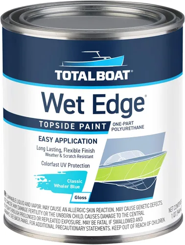 Miniatura 37 de TotalBoat Wet Edge Topside Pintura Marina de Poliuretano Premium Recubrimiento para Barcos, Casas Rodantes, Molduras Exteriores, Fibra de Vidrio