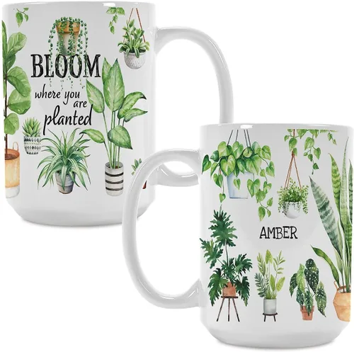Miniatura 10 de Current Taza de café de cerámica personalizada con prescripción, tamaño grande de 11 onzas, tazas divertidas y novedosas, para añadir un nombre