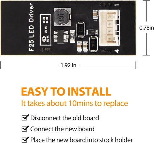 Miniatura 2 de TRISCO Placa LED trasera X3 F25 -4 piezas, placa de reparación de luz LED trasera, repuesto de chip LED compatible para X3 F25 2011 a 2015 4