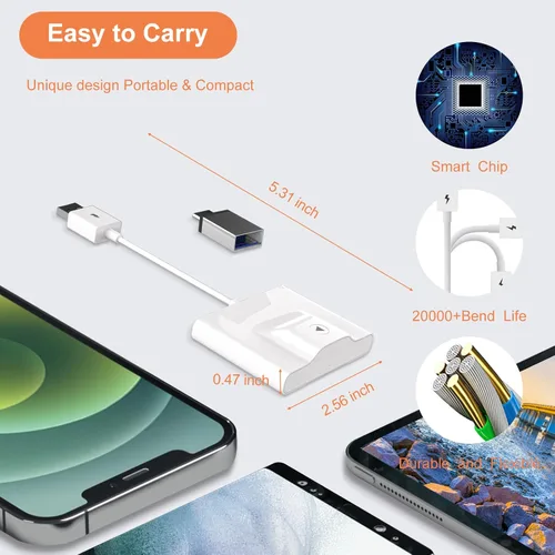 Miniatura 7 de Adaptador inalámbrico CarPlay para Apple iPhone IOS7+ Convertir con cable a Dongle inalámbrico CarPlay, juego de coche inalámbrico, apto para coche