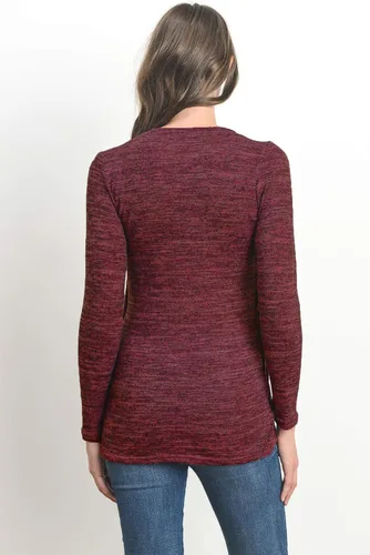 Miniatura 4 de HELLO MIZ Suéter de maternidad para mujer, fabricado en Estados Unidos