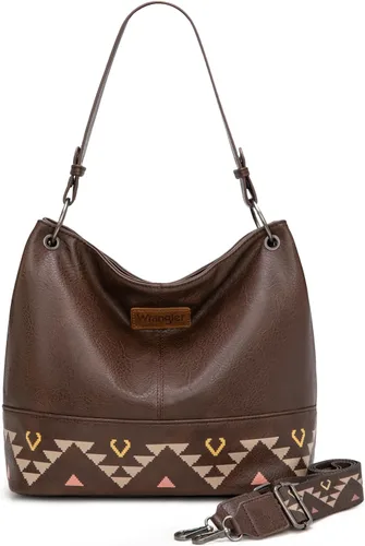 Miniatura 24 de Wrangler Hobo - Bolsas para mujer de cuero vegano con asa superior, bolsos de hombro y bolsos