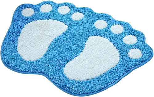 Miniatura 18 de MIFXIN Alfombra de baño con pies grandes, antideslizante, suave, absorbente, alfombra de área (rosa, 16 x 24 pulgadas)