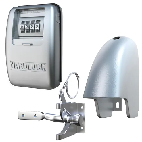 Miniatura 8 de Cerradura de portón – Cerradura de cerca sin llave segura y pestillo con acceso de 2 vías – Sistema fuerte y duradero para prevención de robos