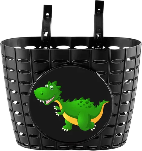 Miniatura 11 de Boys Bike Basket, Cute Bicycle Basket for Kids, Toddlers, Plastic Front Handlebar Basket for Scooter, Tricycle