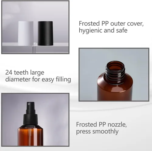 Miniatura 3 de Botella de spray de viaje portátil, 3 botellas de spray de niebla fina de 3.4 fl oz/3 onzas para aceites esenciales, botella vacía de spray facial