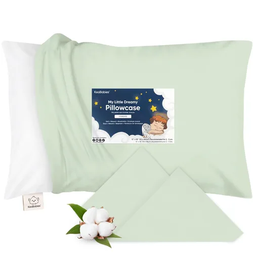 Miniatura 39 de KeaBabies Funda de almohada para niños pequeños de 13 x 18 pulgadas, funda de almohada de algodón orgánico para niños, niñas, funda de algodón suave