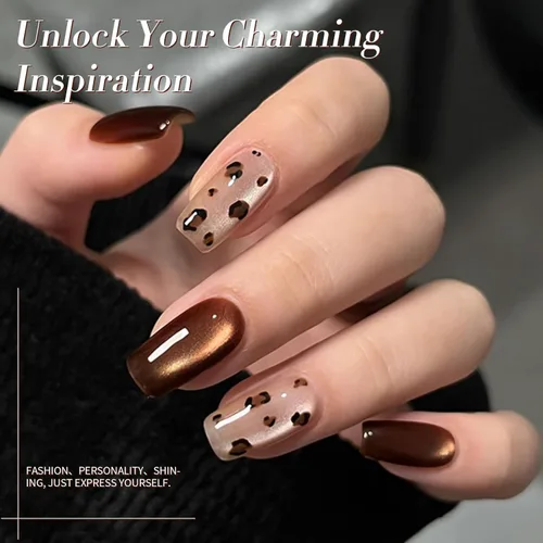 Miniatura 3 de Born Pretty - Esmalte de uñas en gel magnético Cat, set de esmalte de uñas de gel brillante retro magnético de 6 colores, kit de esmalte de uñas Oda