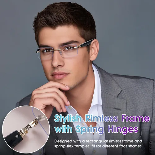 Miniatura 7 de Gafas de Traducción con IA, Gafas Bluetooth con Traductor en Tiempo Real para 164 Idiomas, Gafas Bluetooth Fotocromáticas con Bisagra de Resorte