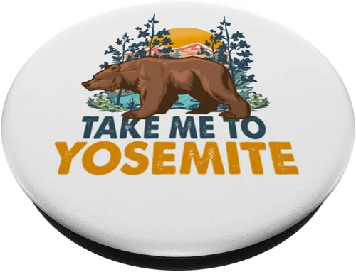 Miniatura 2 de PopSockets PopGrip intercambiables para acampar en Yosemite Vintage Parque Nacional Yosemite