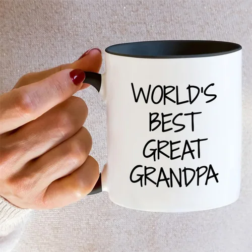 Miniatura 5 de Retreez Taza divertida – The Best Dads Get Promoted to Grandpa - Tazas de café de cerámica de 11 onzas – Regalos de cumpleaños divertidos