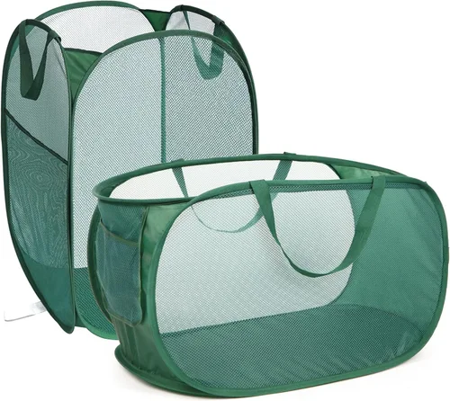 Miniatura 9 de Cestas plegables duraderas para lavandería, cesta desplegable resistente a desgarros para lavandería, cesta de ropa plegable con asas de transporte