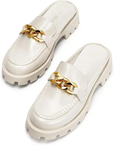 Miniatura 6 de DREAM PAIRS Mocasines para mujer, sin cordones, con plataforma, gruesos, cómodos, gruesos, planos, mocasines