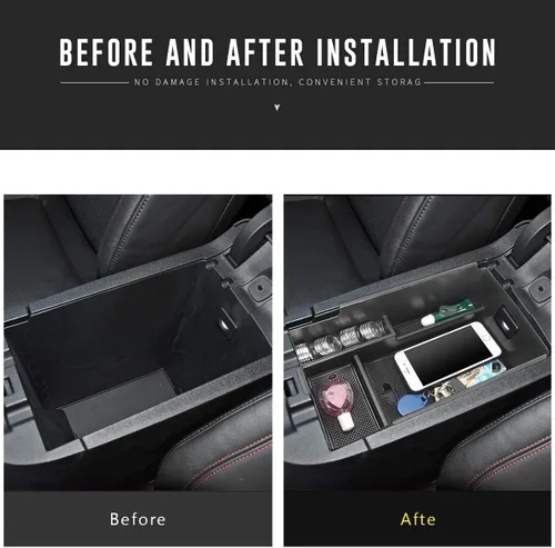 Miniatura 4 de MARCHFA Bandeja organizadora de consola central compatible con Chevy Equinox 2018, 2019, 2020, 2021, 2022, 2023, 2024, accesorios para Chevy