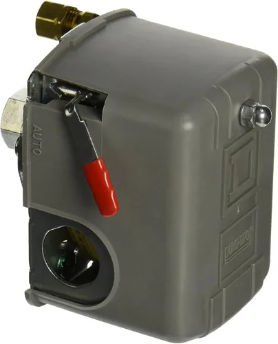 Square D Pumptrol Interruptor de presión para compresor de aire comprimido 9013FHG12J52M1X 95-125 psi con descargador y palanca de encendido/apagado
