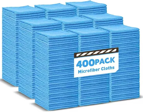 Miniatura 7 de TEAWOO Paños de limpieza de microfibra, paquete de 50 toallas de microfibra a granel, toallas para automóviles y hogar, trapos de limpieza de 5 5
