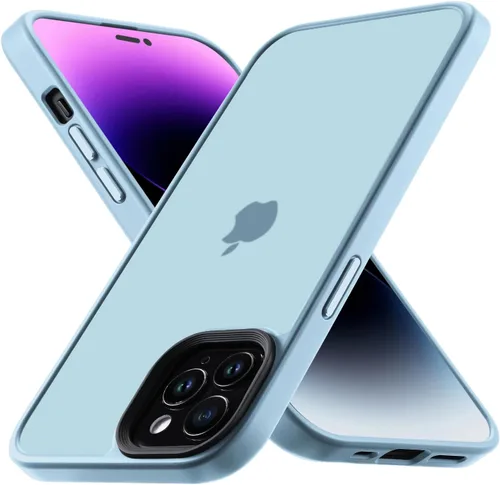 Miniatura 10 de Yriklso Funda para iPhone 12 Pro Max, a prueba de golpes, iPhone 12 Pro Max, protección contra caídas de grado militar, funda protectora rígida Azul