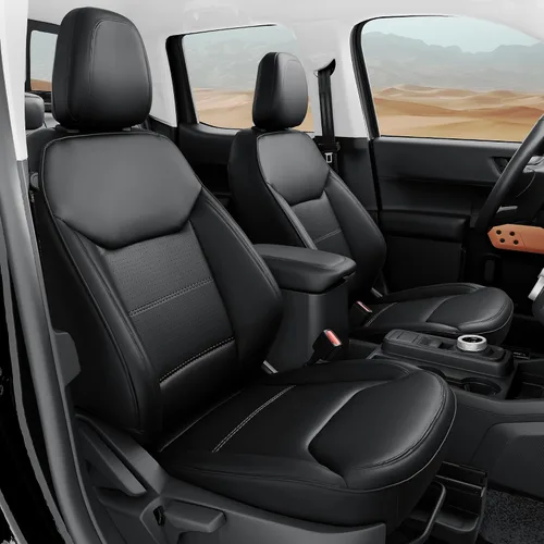 Fundas de asiento delantero para Ford Maverick, 2 unidades, XL XLT, Lariat Lobo Tremor 2022 2023 2024 2025 2026, fundas de asiento de automóvil de