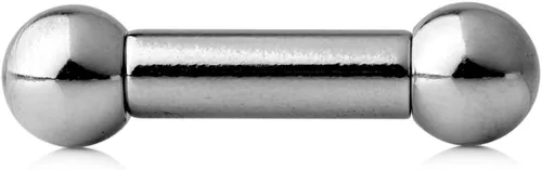 Miniatura 2 de Ruifan Barra recta de acero quirúrgico 316L roscada internamente 2G 4G 6G 8G, Acero inoxidable