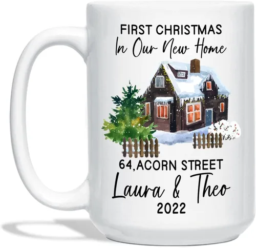 Miniatura 7 de Taza de fotos de bebé Navidad 2022, taza personalizada para la primera Navidad del bebé, regalo personalizado para recién nacido, taza de café