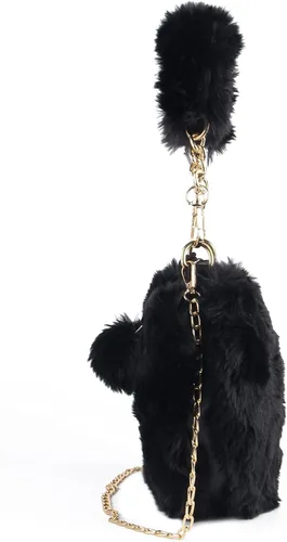 Miniatura 6 de SUKUTU Faux Fur Purse Women's Heart Shaped Evening Handbags Small Cute Phone Crossbody Bag Clutches for Girls
