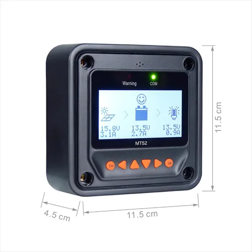 Miniatura 5 de Controlador de carga solar, con entradas de 12 y 24 voltios, indicador de 10A, 20A, 30A, 40A, de Epever, 40A