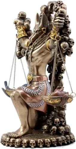 Miniatura 2 de Pacific Giftware Dios del inframundo egipcio antiguo Anubis Guardián de escamas Figura 8.5 pulgadas (bronce)