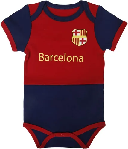 IDONEKER Mameluco de Barcelona recién nacido para niños y niñas, ropa de bebé corta y de manga larga | Body de fútbol único para equipo infantil