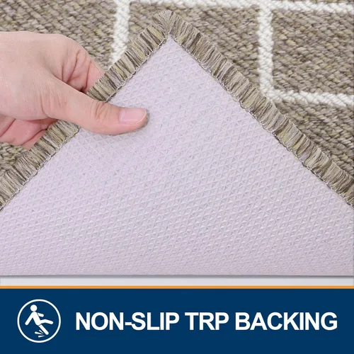 Miniatura 3 de Finchitty Alfombra para Puerta Interior, Resistente a la Suciedad y Absorbente, de Perfil Bajo, Antideslizante, Alfombras de Piso Interior Lavables