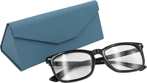 Miniatura 78 de Real Sic Funda para lentes de sol para hombres y mujeres, soporte magnético plegable para lentes de sol, inspirado en el color sólido