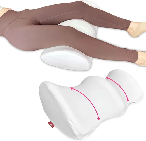 Almohada de rodilla de espuma viscoelástica de alta calidad para quienes duermen de espalda, cuña de apoyo para piernas, almohada para aliviar el