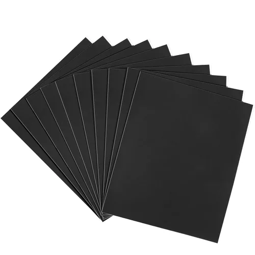 Miniatura 45 de Papel de lija de grano 120, hojas de lijado en seco y húmedo de 9 x 3.6 pulgadas para acabado de muebles de madera, lijado de metal y pulido