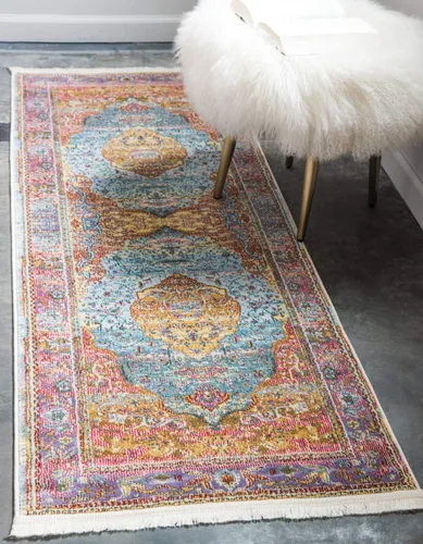 Miniatura 22 de Unique Loom Baracoa Collection - Alfombra Miramar (2' 2" x 3' 1", Celeste/Azul)