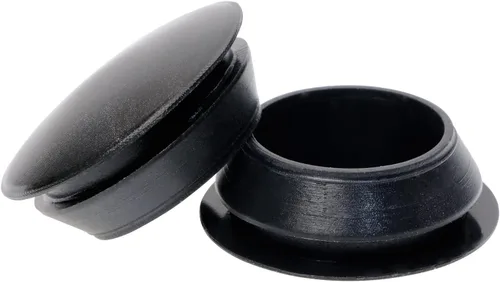 Miniatura 7 de ONLYKXY 5 piezas de silicona negra redonda tipo cierre a presión para muebles, tapones para orificios de muebles, tapa protectora (0.315 in)