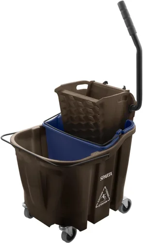 Miniatura 14 de Carlisle FoodService Products Omnifit - Cubo para trapeador con escurridor de prensa lateral e inserto de agua sucia para limpieza de pisos
