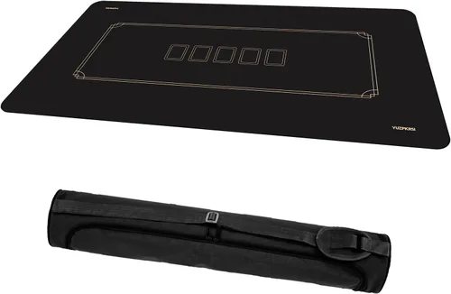 Miniatura 8 de YUZPKRSI Tapete de póquer Texas Hold'em de 70 x 35 pulgadas, impermeable, tapete de mesa de póquer para 8 jugadores, repelente al agua, cubierta