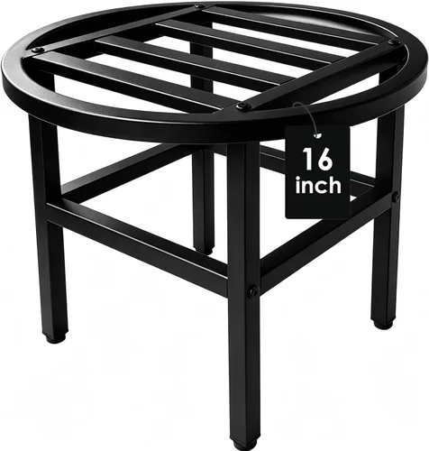 Miniatura 9 de Soporte para plantas para interiores y exteriores, soporte de metal de 13 pulgadas de alto, soportes de pedestal de hierro forjado resistentes