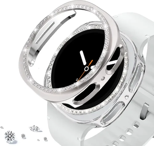 Miniatura 65 de DEALELE Paquete de 1 + 3 fundas y protector de pantalla compatible con Samsung Galaxy Watch FE / 5/4 de 1.575 pulgadas, funda protectora