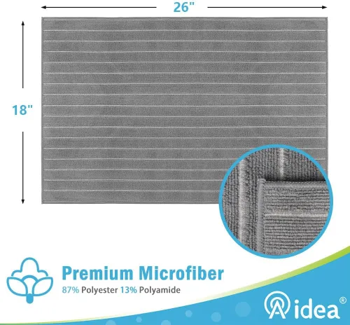 Miniatura 2 de AIDEA - Paños de limpieza de microfibra, muy suaves, altamente absorbentes, sin pelusas, sin rayones; para uso en el hogar, cocina, automóvil