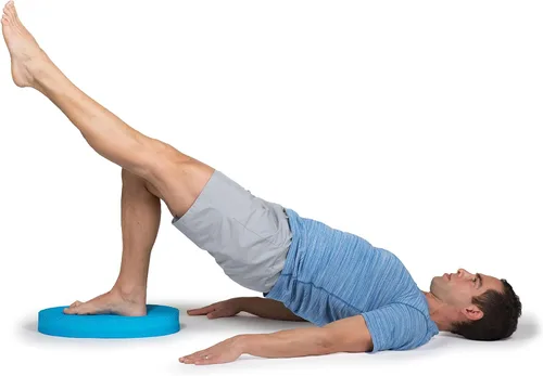Miniatura 5 de OPTP Entrenador de estabilidad: almohadillas de equilibrio de espuma grandes para terapia física, fitness, pilates, yoga y danza, almohadilla
