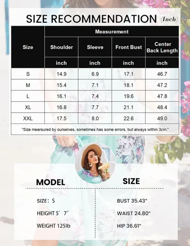 Miniatura 6 de Ekouaer Camisones largos para mujer, vestido de casa, talla grande, ropa de dormir plisada, ropa de descanso de longitud completa S-4XL