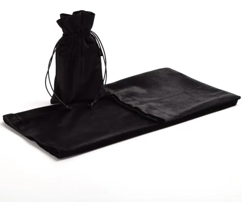 Miniatura 4 de BLESSUME Wizard Tarot Mantel y bolsa Cuadrado Azul Tarot Paño Negro