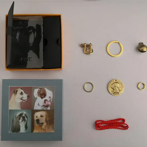 Miniatura 7 de Etiquetas de identificación para mascotas de cobre puro, etiquetas de nombre de perro personalizadas en relieve 3D con letras personalizadas