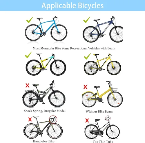 Miniatura 2 de Asiento de Bicicleta para Niños Grofyllaa, Asiento de Bicicleta para Bebé con Capacidad de 50kg Montado en la Parte Delantera con Barra de Soporte