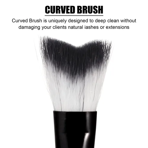 Miniatura 3 de TOYMIS 5 cepillos de champú para pestañas, cepillo de limpieza de extensiones de pestañas, eliminación de maquillaje suave, cepillo de limpieza