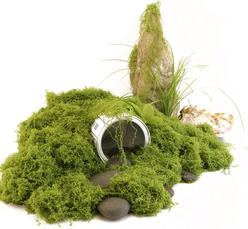 Miniatura 4 de Caiyjhao El musgo artificial se utiliza para plantas en macetas, manualidades de césped falso para decorar jardines de bosques verdes y rellenos